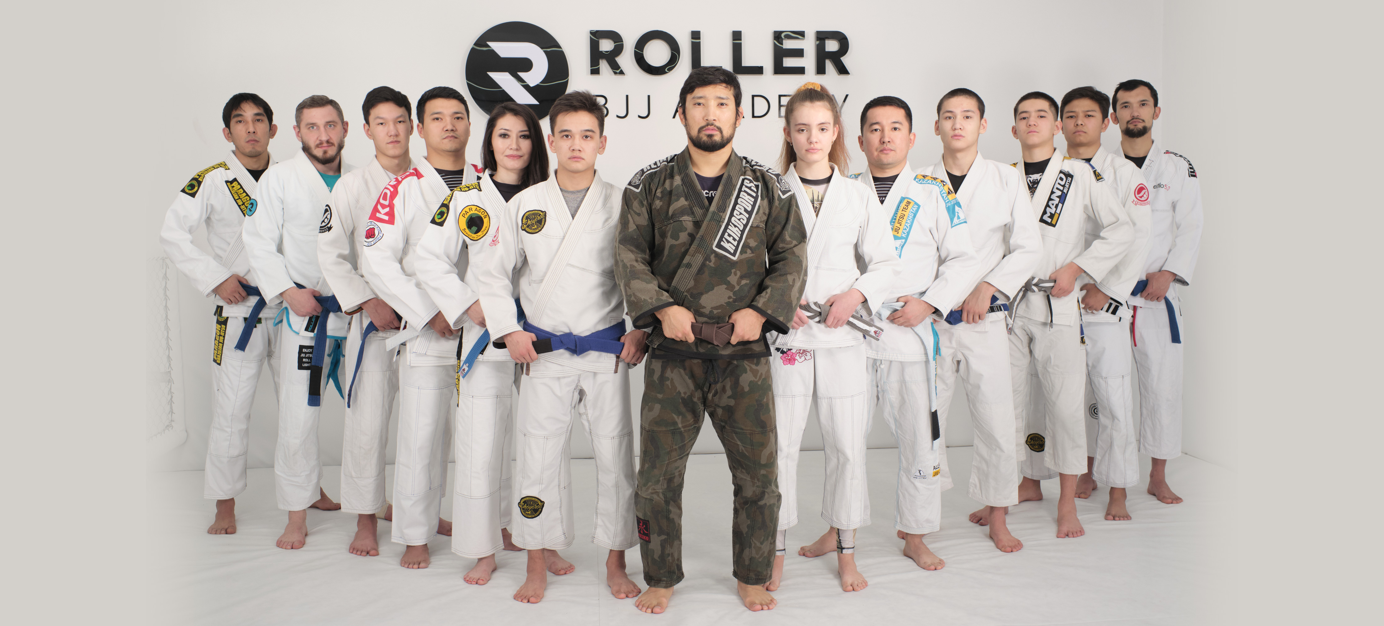 Ученики школы бразильского джиу-джитсу Roller